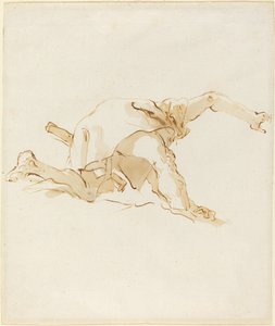 Figur på ett moln av Giovanni Battista Tiepolo