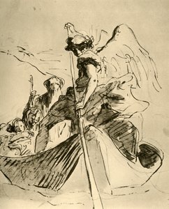 Flyg till Egypten, mitten av 1700-talet, 1928 av Giovanni Battista Tiepolo