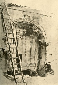 Gateway, mitten av 1700-talet, 1928 av Giovanni Battista Tiepolo