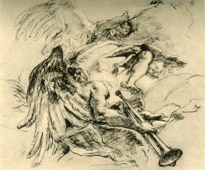 Grupp av änglar, c1754, 1928 av Giovanni Battista Tiepolo