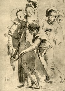 Grupp av figurer, mitten av 1700-talet, 1928 av Giovanni Battista Tiepolo