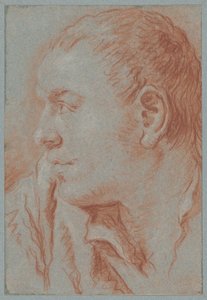 Chef för en ung man i profil av Giovanni Battista Tiepolo