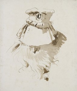 Kopf eines bärtigen Mannes