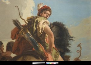 Jägare till häst, 1718-30 av Giovanni Battista Tiepolo