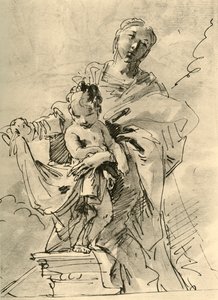 Madonna och barn, mitten av 1700-talet, 1928 av Giovanni Battista Tiepolo