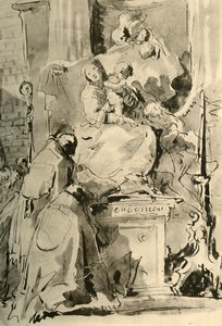 Madonna tronade och två biskopar, mitten av 1700-talet, 1928 av Giovanni Battista Tiepolo