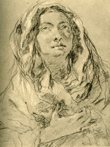 Mater Dolorosa, mitten av 1700-talet, 1928 av Giovanni Battista Tiepolo