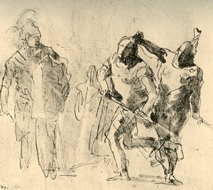 Minerva kontrollerar Achilles vrede, c1757, 1928 av Giovanni Battista Tiepolo