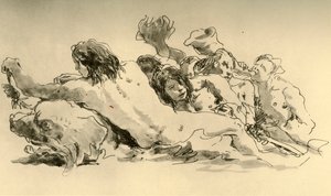 Nereids och Triton, c1753-1762, 1928 av Giovanni Battista Tiepolo