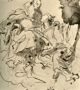 Gammal man och ung kvinna, 1761, 1928 av Giovanni Battista Tiepolo