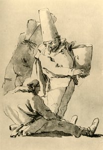 Pulcinelli, mitten av 1700-talet, 1928 av Giovanni Battista Tiepolo