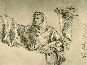 Sankt Antonius av Padua, c1755, 1928 av Giovanni Battista Tiepolo
