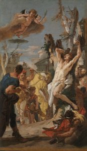 Studie för "The Martyrdom of Saint Sebastian" (för Augustinerklostret i Diessen, Tyskland) av Giovanni Battista Tiepolo
