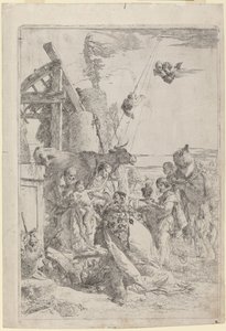 Tillbedjan av Magi av Giovanni Battista Tiepolo