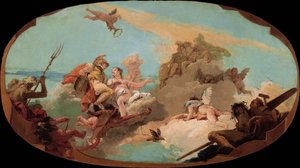 Amiral Vittor Pisanis apoteos av Giovanni Battista Tiepolo