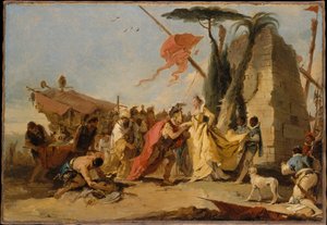 Antonius och Kleopatras möte av Giovanni Battista Tiepolo
