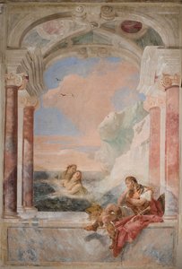 Thetis tröstar sin son Akilles, från Iliadens rum i Palazzina, 1757 av Giovanni Battista Tiepolo