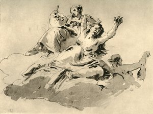 Tre kvinnor, mitten av 1700-talet, 1928 av Giovanni Battista Tiepolo