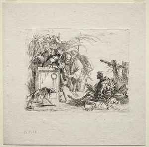 Olika Caprices: Death Giving Audience av Giovanni Battista Tiepolo