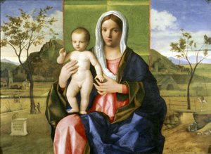 Välsignelse av madonna och barn av Giovanni Bellini