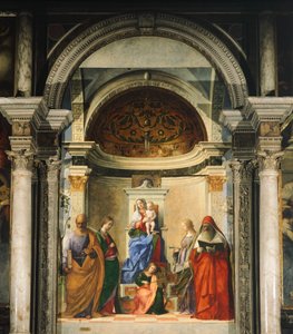 Madonna mellan fyra heliga (fresk)