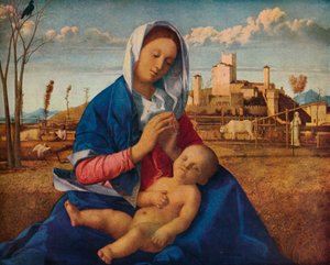 Madonna of the Meadow, c1500 av Giovanni Bellini