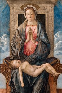Madonna med sovande baby, av Giovanni bellini, ca 1470. av Giovanni Bellini