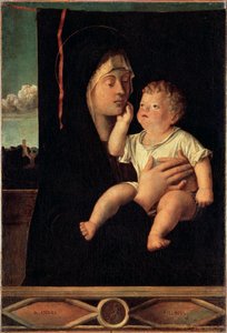 Jungfru och barn, 1400- eller tidigt 1500-tal av Giovanni Bellini