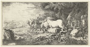 Noas ark av Giovanni Benedetto Castiglione