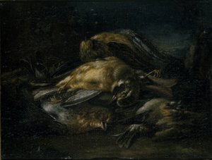 Död fågel, 1664 av Giovanni Benedetto Castiglione