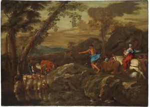 Jakobs resa, 1633 av Giovanni Benedetto Castiglione