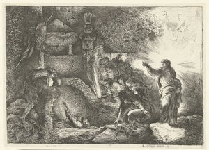 Uppfostran av Lazarus av Giovanni Benedetto Castiglione