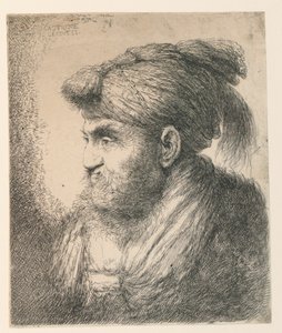 Porträtt av en man med en turban