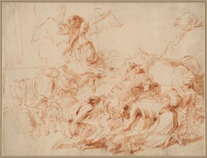 Ängeln som lämnar Tobits familj () av Giovanni Benedetto Castiglione