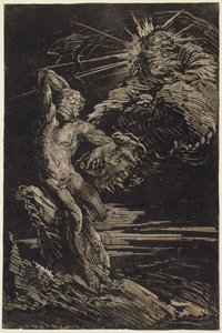 Skapelsen av Adam av Giovanni Benedetto Castiglione