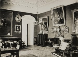 Paskevich Residence i Gomel. Rött vardagsrum, 1860-tal
