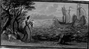 Decameron, Beritola överges på ön Ponzo. Andra dagen, nyhet 6 av Giovanni Boccaccio