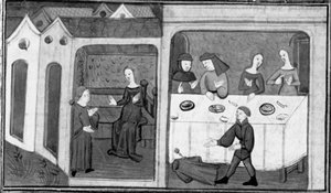 Decameron, Tedaldo talar med Ermeline; Tedaldo avslöjar sin identitet. Tredje dagen, nyhet 7 av Giovanni Boccaccio