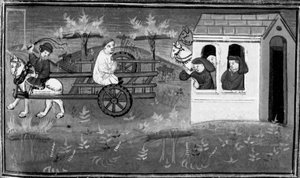 Decameron, Theodore leds till avrättningsplatsen. Femte dagen, nyhet 7 av Giovanni Boccaccio