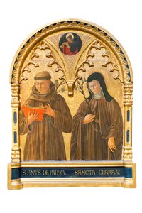 Sankt Antonius av Padua och Sankta Klara av Assisi