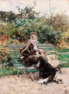 Hyde park (olja på duk av Giovanni Boldini