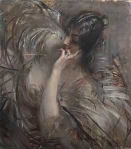 Italien, Porträtt av Madame De Joss av Giovanni Boldini