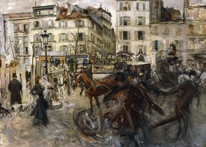 Place Pigalle, 1874 av Giovanni Boldini