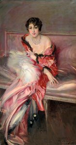Madame Juillard i rött, 1912 av Giovanni Boldini