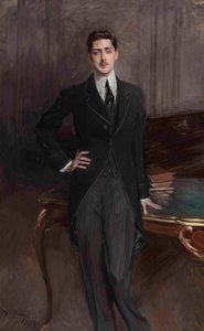 Porträtt av greve Sergey Platonovich Zubov 1881-1964, 1913. av Giovanni Boldini
