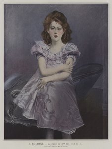 Porträtt av Mademoiselle Beatrice de C...