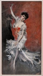Porträtt av en kvinnlig dansare av Giovanni Boldini