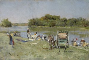Tvättkvinnor, 1874 av Giovanni Boldini