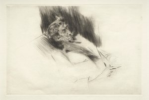 Whistler sovande, 1897. av Giovanni Boldini