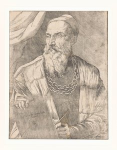 Porträtt av konstnären Titian av Giovanni Britto